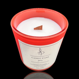 Premium Wooden Wick Candy Cane Spa Scented Candle