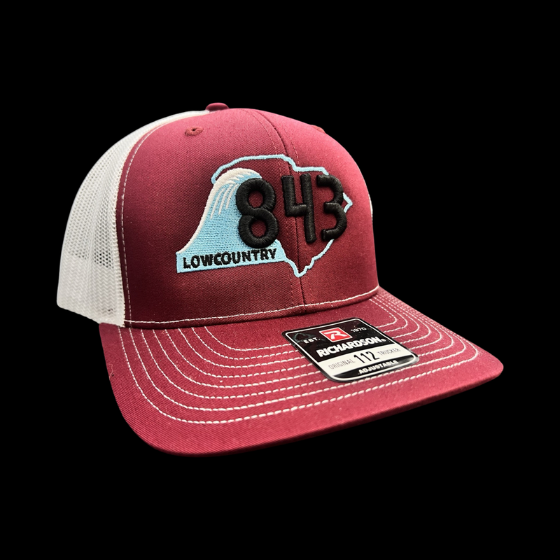 Richardson 843 Lowcountry Carolina Garnet White Trucker