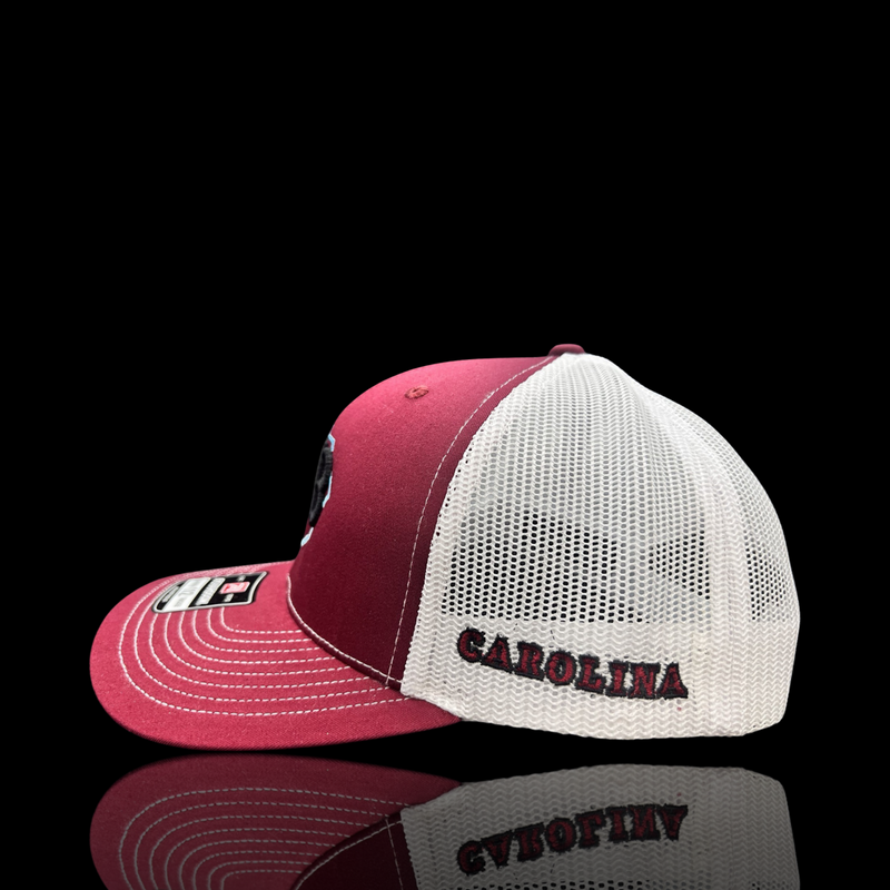 Richardson 843 Lowcountry Carolina Garnet White Trucker