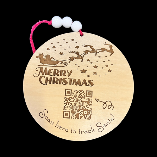 Merry Christmas Santa Tracker Tree Ornament