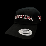 Yupoong Carolina Black Widow Garnet Adjustable Cleanup Hat