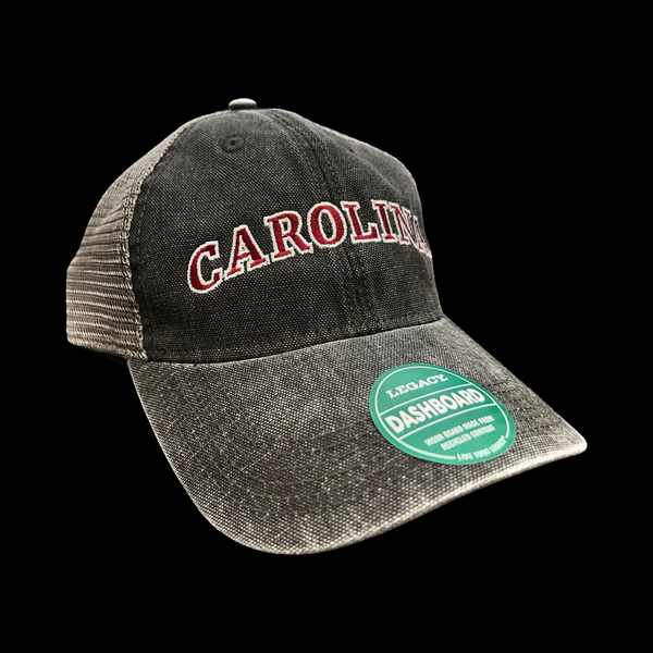 Legacy Vintage Carolina Low Profile Relaxed Black Steel Trucker Hat