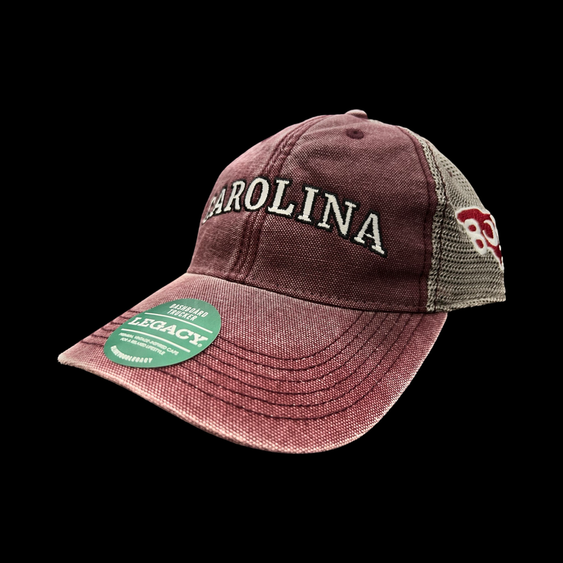 Legacy Vintage Carolina Low Profile Relaxed Garnet Trucker Hat