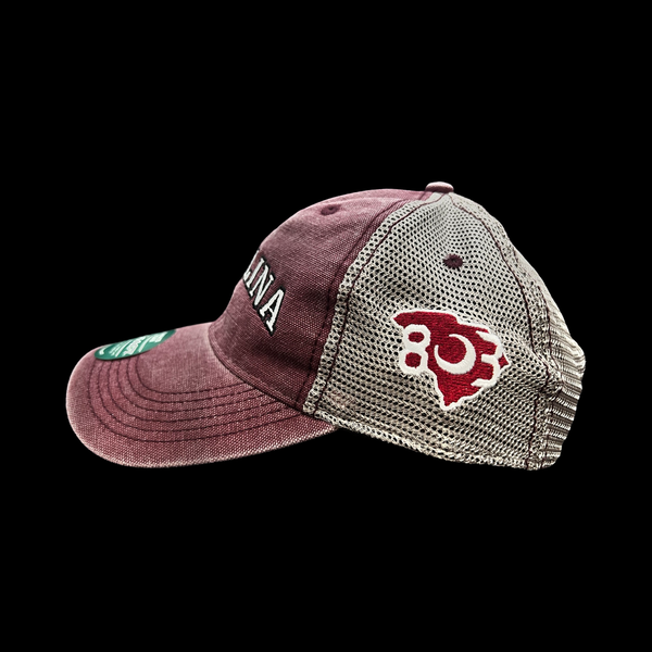 Legacy Vintage Carolina Low Profile Relaxed Garnet Trucker Hat