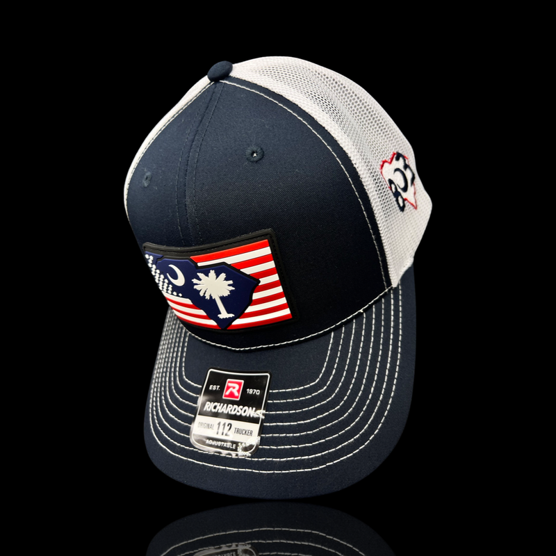 Richardson 112 South Carolina 803 Patriotic Performance Trucker Hat