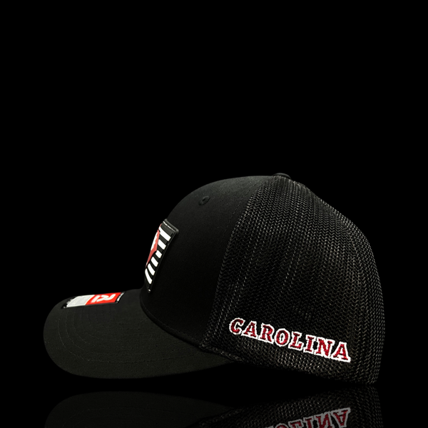 Richardson Vintage BW Garnet Carolina Performance PVC Patch Fitted Trucker Hat