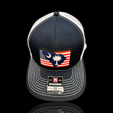 843 Richardson Navy White Old Glory South Carolina PVC Performance Patch Trucker Hat