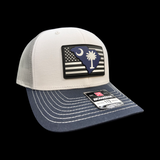 803 Richardson Navy Aluminum Performance PVC Patch Trucker Hat