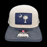 803 Richardson Navy Aluminum Performance PVC State Patch Trucker Hat