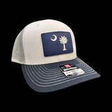 803 Richardson Navy Aluminum Performance PVC State Patch Trucker Hat