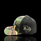 803 Richardson Army Camo Performance PVC Patch Fitted Trucker Hat