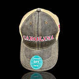 803 Legacy Carolina Vintage Black Khaki Youth Relaxed Trucker hat