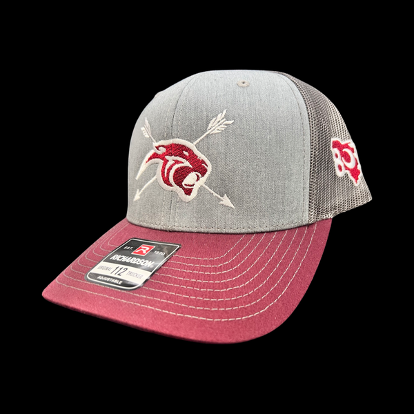 Pelion Archery Special Edition 803 Heather Maroon Steel Trucker Hat