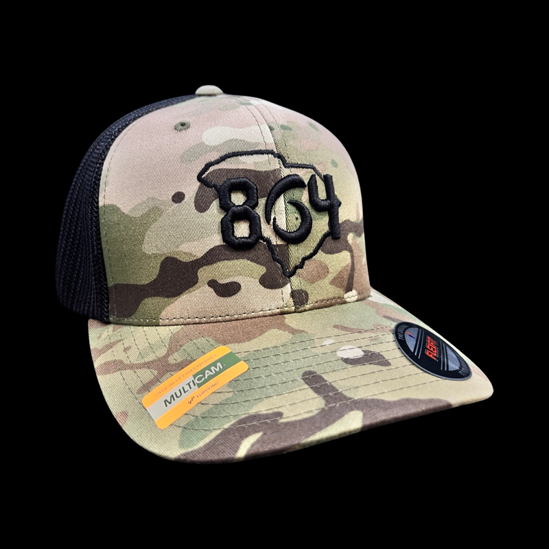 864 Flexfit Multicam Fitted Mesh Trucker Hat