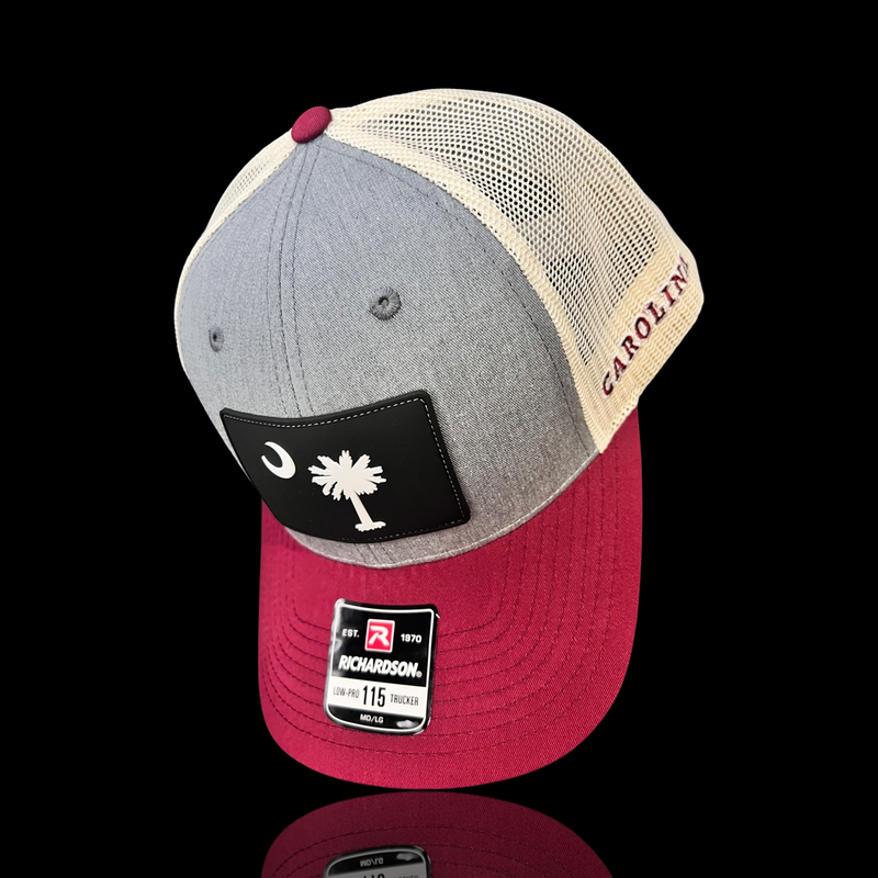 Richardson 115 Low Profile Garnet Heather Peformance PVC Patch Trucker Hat