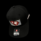 Richardson Youth Black Vintage BW Garnet Performance PVC Trucker hat