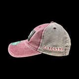 Legacy Vintage Performance PVC Patch Carolina Low Profile Relaxed Garnet Trucker Hat