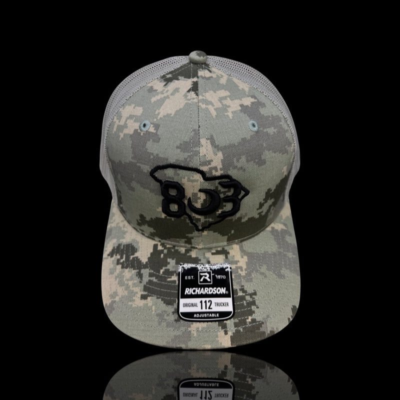 803 Richardson Digital Camo Trucker Hat