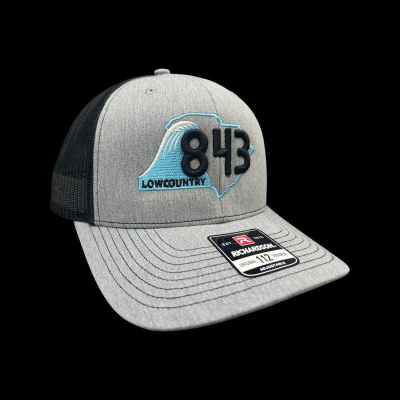 843 Lowcountry Richardson Heather Grey-Black Trucker