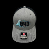 843 Lowcountry Richardson Heather Grey-Black Trucker