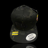 803 America Veterans Black Camo Flatbill Hat