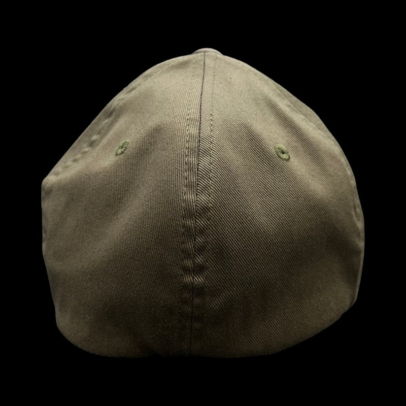 803 America Flexfit Fitted Olive Green Cotton Military Hat