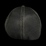 803 America Richardson Loden Black Fitted Mesh Military Hat