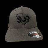 803 Flexfit charcoal fitted cotton hat