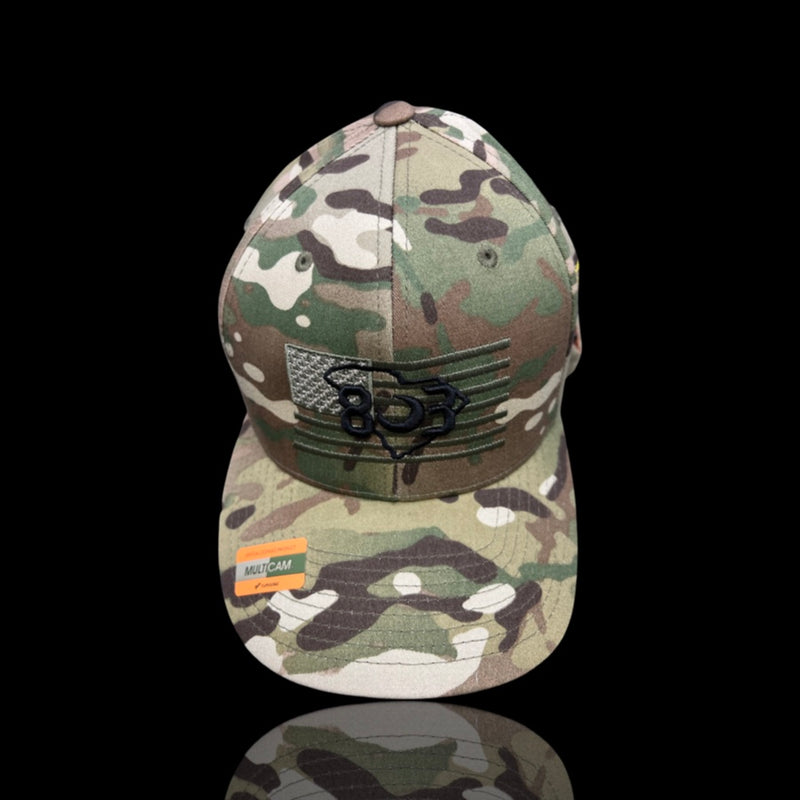 803 America Flexfit Multicam Fitted Cotton Military Hat