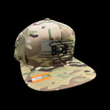 803 America Multicam Military Flatbill Hat