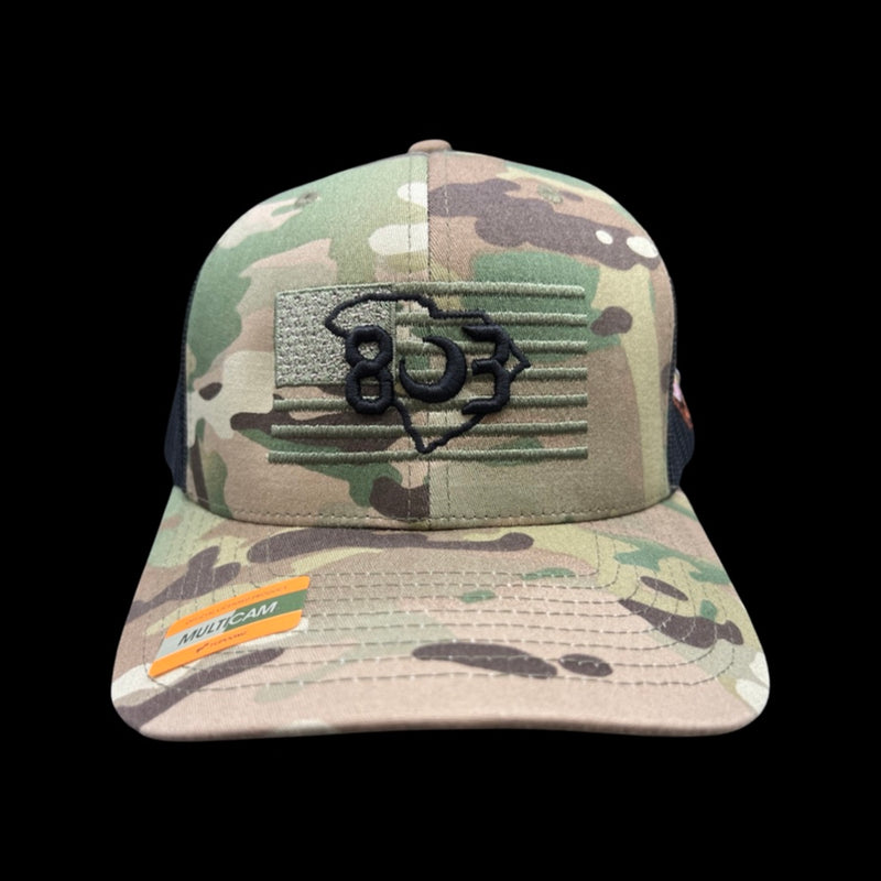 803 America Yupoong Multicam Military Trucker Hat