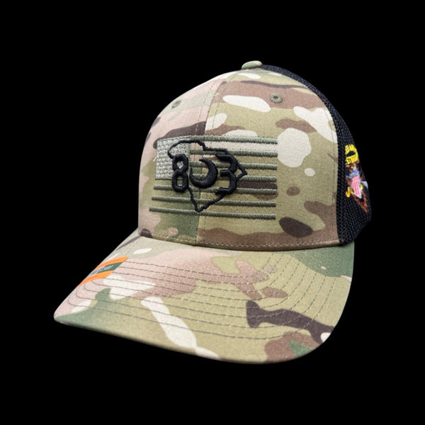 803 America Flexfit Multicam Fitted Mesh Military Trucker Hat