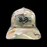 803 America Flexfit Multicam Fitted Mesh Military Trucker Hat