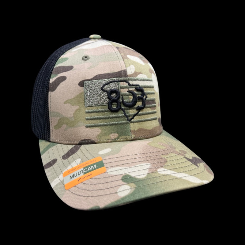 803 America Flexfit Multicam Fitted Mesh Military Trucker Hat