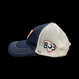 803 Richardson RWB Performance PVC Patch Navy White Relaxed Trucker Hat