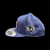 803 Flexfit Performance PVC Patch Navy Flatbill Hat