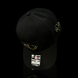 803 Richardson Bottomlandblack Performance Blackout Trucker Hat