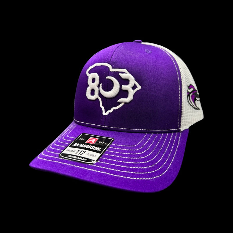 803 Ridge View Blazers Purple White Special Edition Trucker Hat