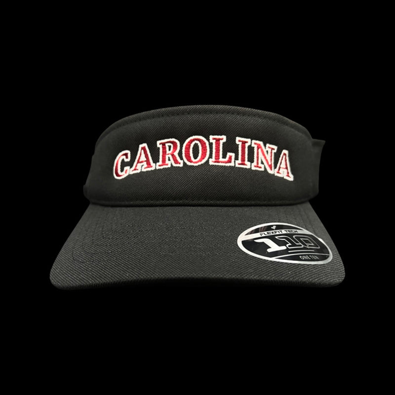 Flexfit Carolina Black Adjustable Visor