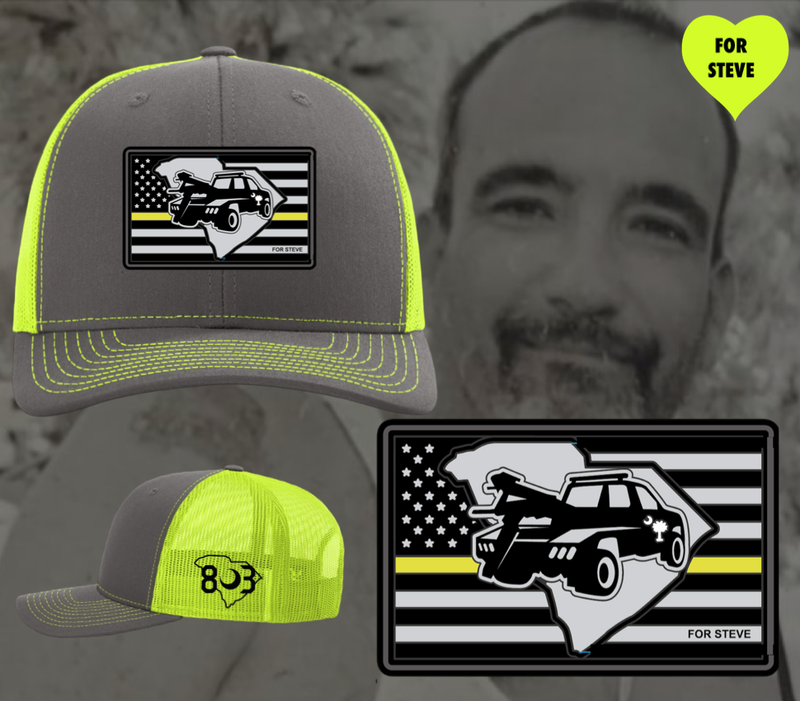 Remember Steve Give Back Performance Tow Truck Patch Trucker Hat