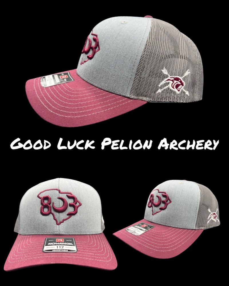 803 Pelion Archery Special Edition Garnet Grey Trucker