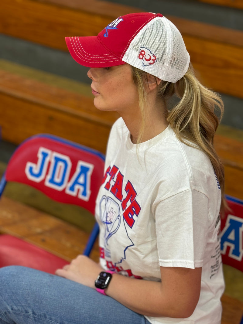 PRE_SALE: 803 JDA Raiders Red White Special Edition Relaxed Cleanup Trucker Hat