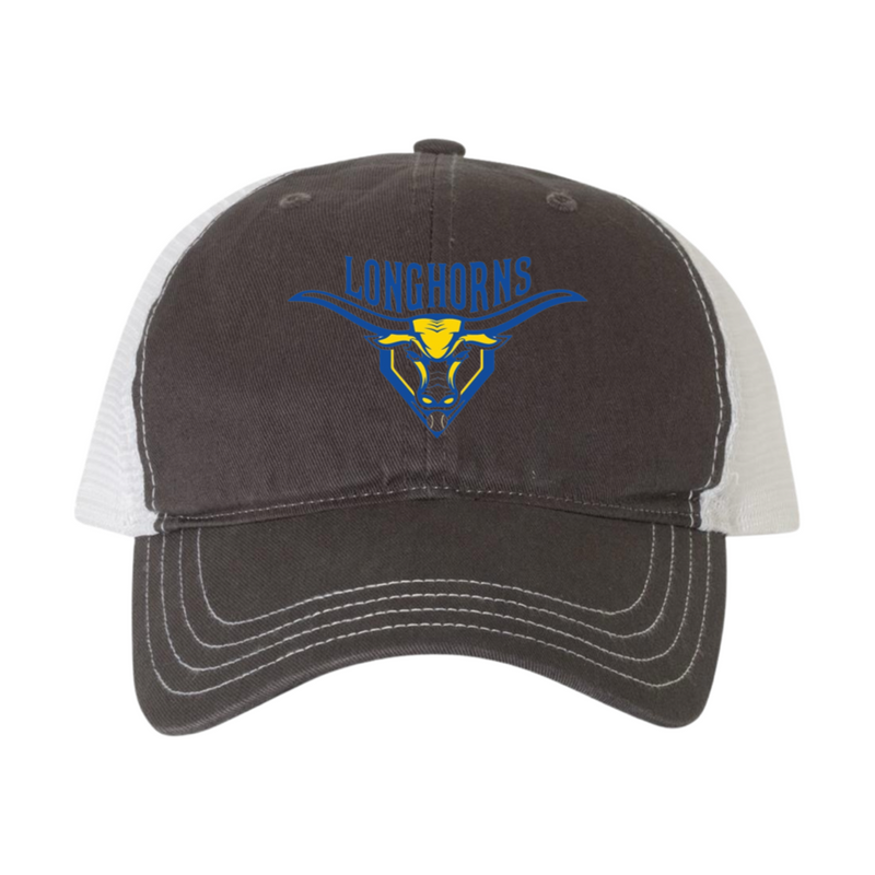 PRE-SALE: Lexington Longhorns Special Edition 803 Charcoal White Relaxed Fit Trucker Hat