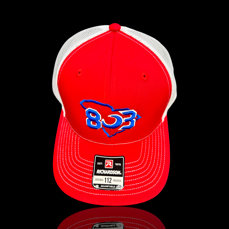 PRE_SALE: 803 JDA Raiders Red White Special Edition Structured Trucker Hat