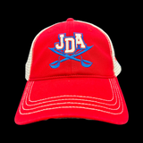 PRE_SALE: JDA Raiders Red White Special Edition 803 Relaxed Cleanup Trucker Hat