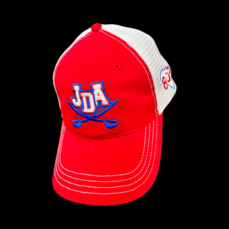 PRE_SALE: JDA Raiders Red White Special Edition 803 Relaxed Cleanup Trucker Hat