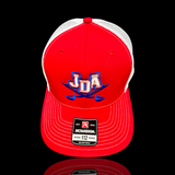 PRE_SALE: JDA Raiders Red White Special Edition 803 Structured Trucker Hat