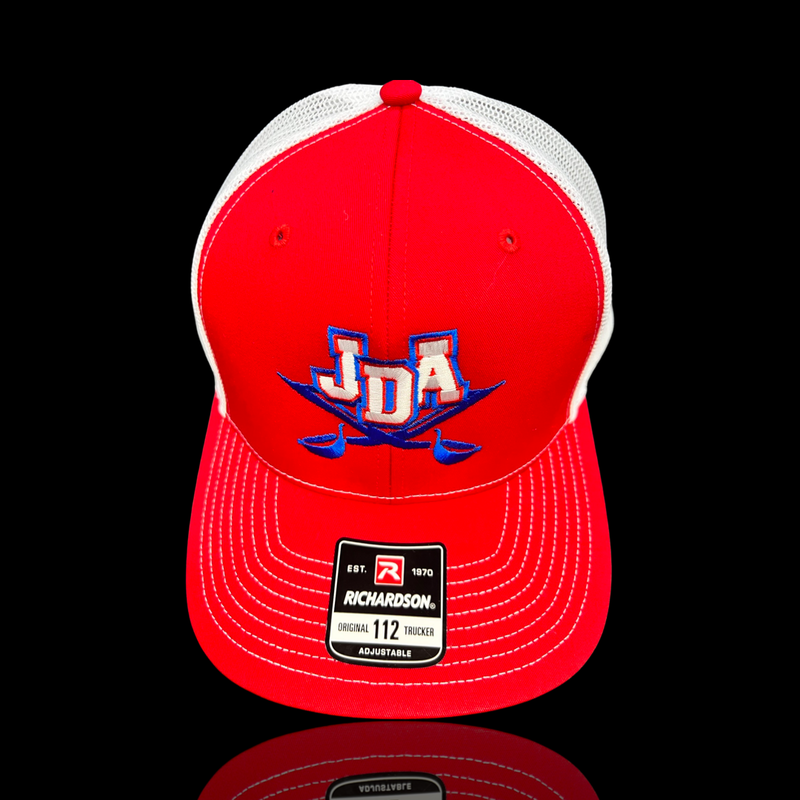 PRE_SALE: JDA Raiders Red White Special Edition 803 Structured Trucker Hat