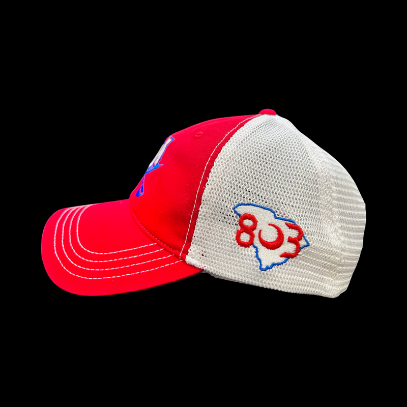 PRE_SALE: JDA Raiders Red White Special Edition 803 Relaxed Cleanup Trucker Hat