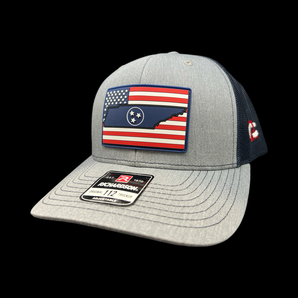 Richardson 112 Hometown Tennessee Navy Patriotic Performance Trucker Hat